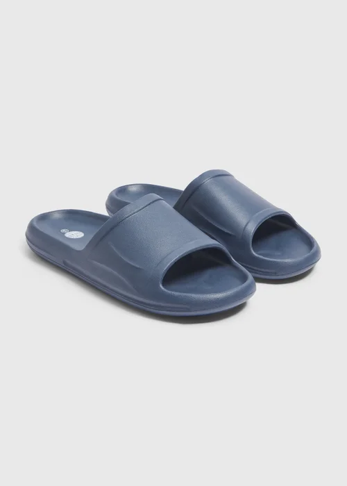 Navy Blue Sliders - Size 6 Image 1