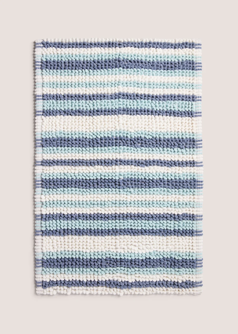Ice Cream Stripe Chenille Bath Mat (40x25cm) Image 1
