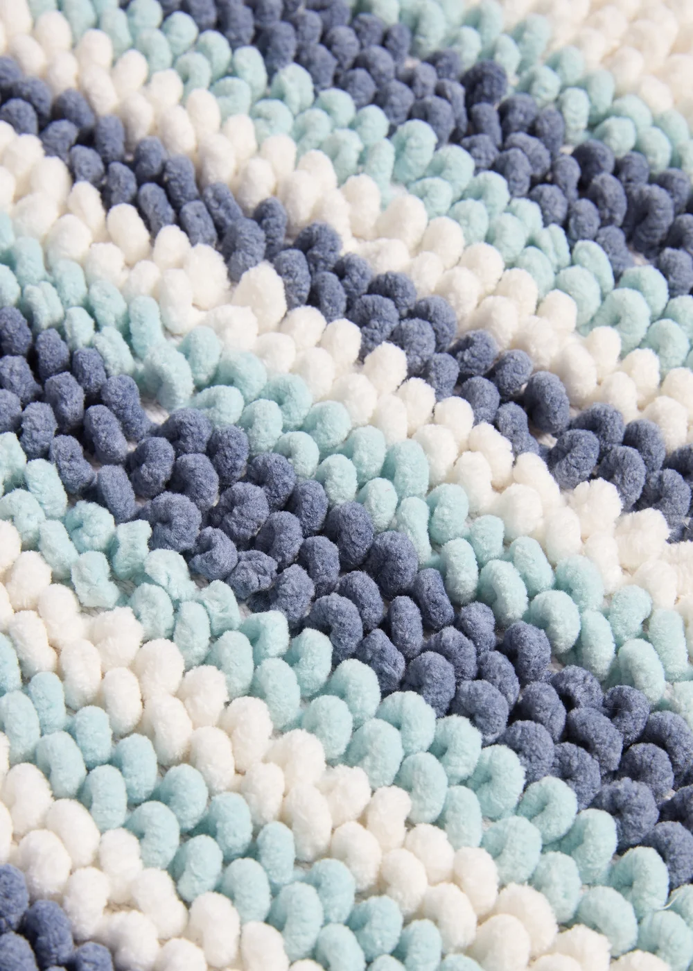 Ice Cream Stripe Chenille Bath Mat (40x25cm) Image 2
