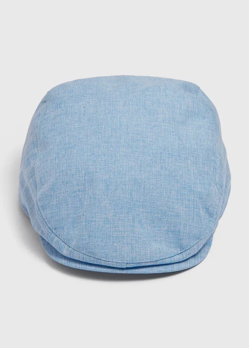 Baby Blue Flat Cap (0-24mths) - Age 0 - 3 Months Image 1