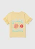 Girls Yellow Wild Flower Bloom T-Shirt (1-7yrs) - 1 to 1 half years Image 1