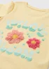 Girls Yellow Wild Flower Bloom T-Shirt (1-7yrs) - 1 to 1 half years Image 2