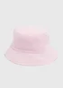 Baby Pink Crinkle Bucket Hat (Newborn-24mths) - 0-3 months Image 1