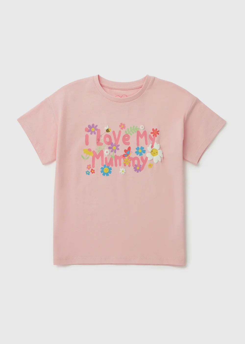Girls Pink Mummy T-Shirt (1-7yrs) - 2-3 Yrs Image 1