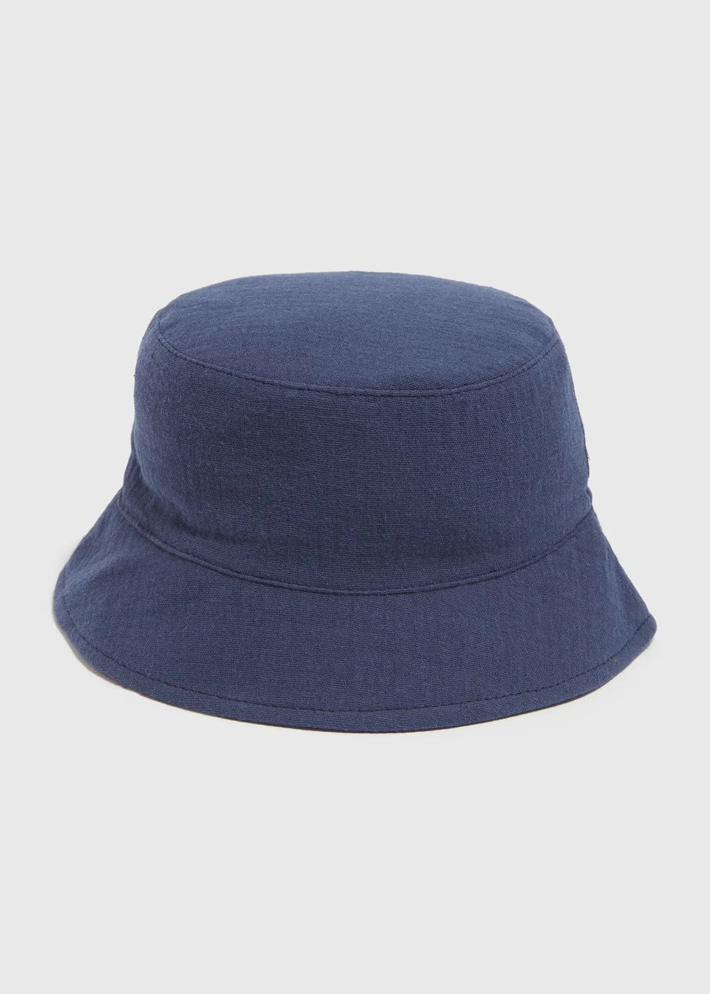 Baby Navy Crinkle Bucket Hat (Newborn-24mths) - 0-3 months Image 1