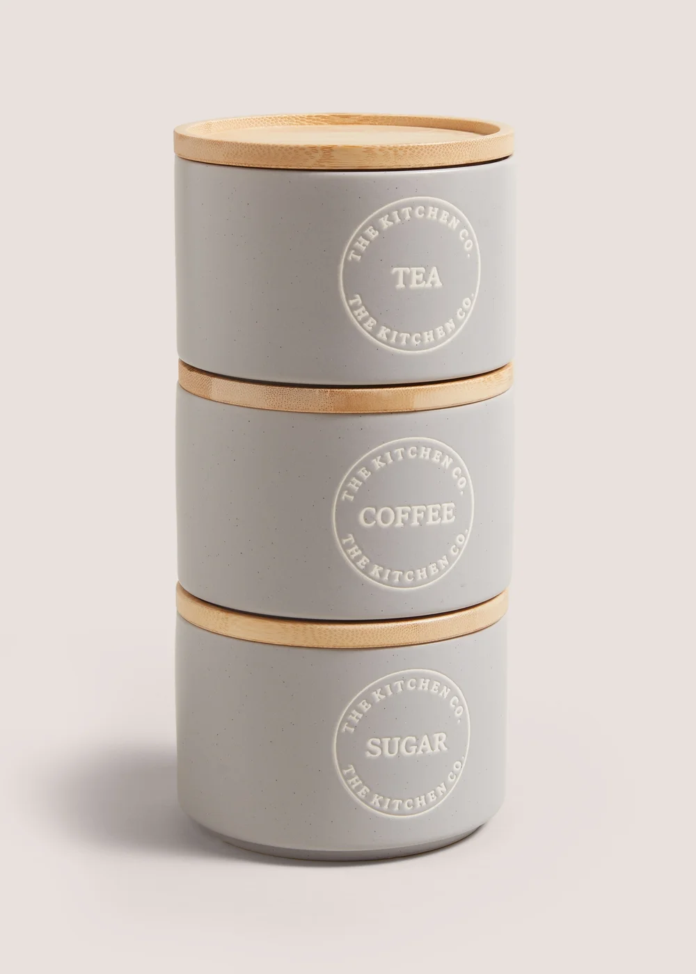 Kitchen Co Grey Ceramic TCS Stack (11.5cm x 24cm) Image 1