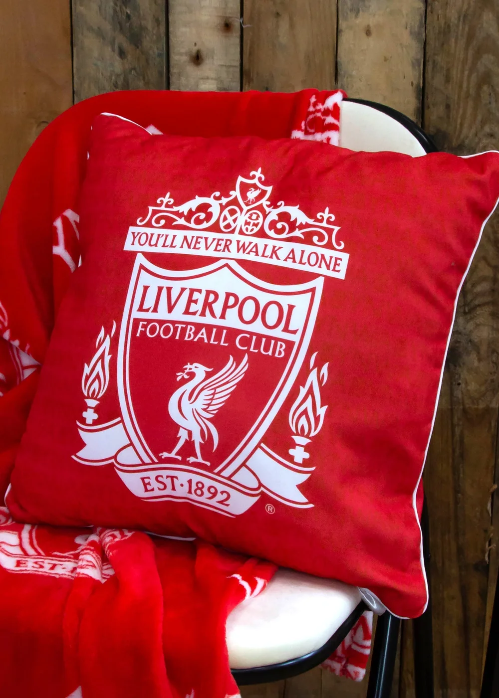 Liverpool FC Tone Square Cushion (40cm x 40cm) - One Size Image 1