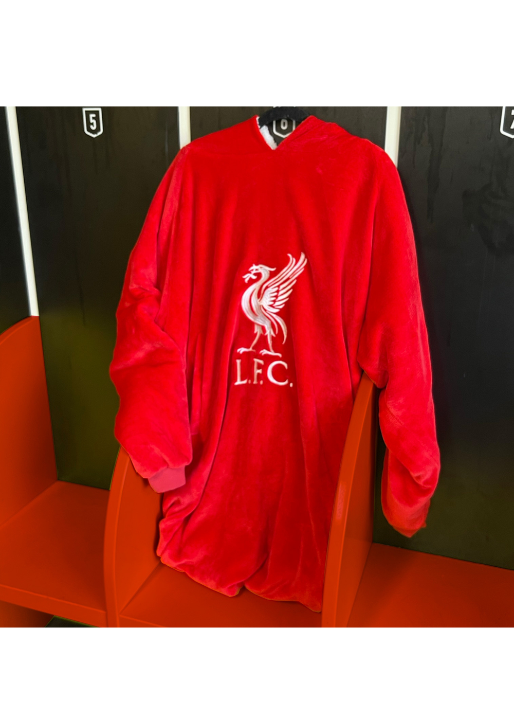 HUGZEE Liverpool FC Redout Wearable Hooded Throw - Medium Image 5