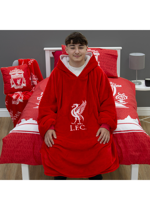HUGZEE Liverpool FC Redout Wearable Hooded Throw - Medium Image 2