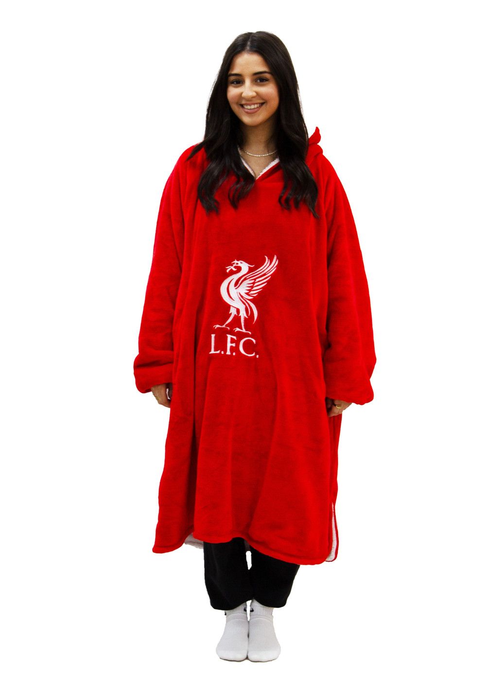 HUGZEE Liverpool FC Redout Wearable Hooded Throw - Medium Image 3