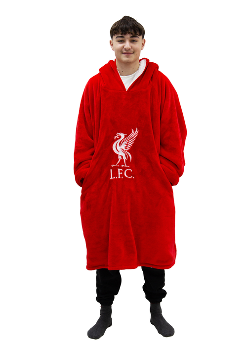 HUGZEE Liverpool FC Redout Wearable Hooded Throw - Medium Image 1