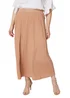 Izabel London Rose Gold High Waist Pleated Knit Skirt - Size 8 Image 4