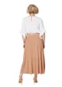Izabel London Rose Gold High Waist Pleated Knit Skirt - Size 8 Image 2