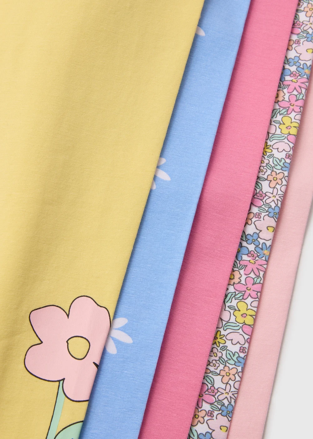 Girls 5 Pack Multicoloured Bunny Leggings (1-7yrs) - 1 to 1 half years Image 2