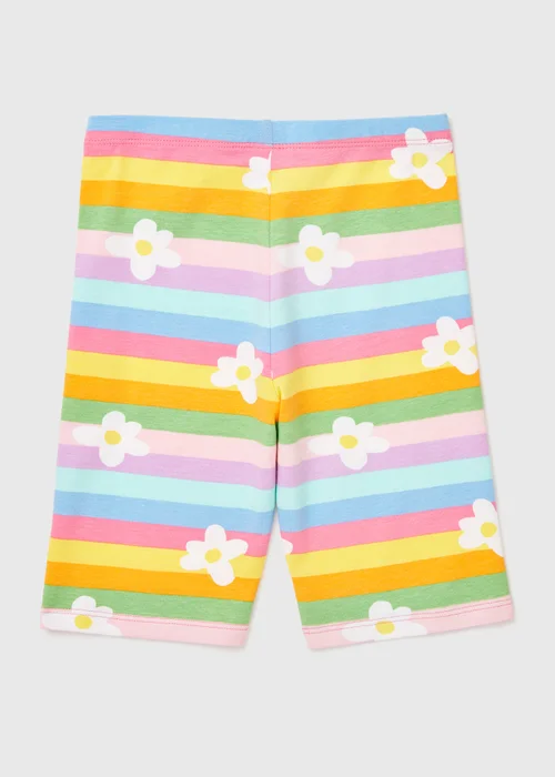 Rainbow Daisy Cycle Shorts (1-7yrs) - 1 half year to 2 Image 1