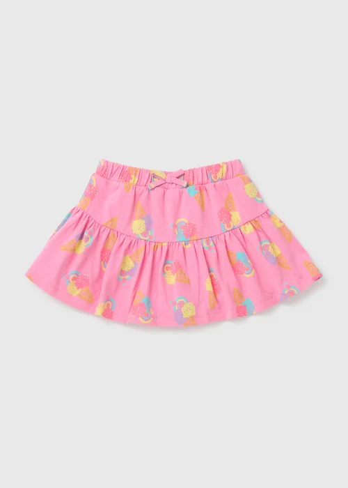 Girls Pink Ice Cream Skort (1-7yrs) - Age 2 - 3 Years Image 1