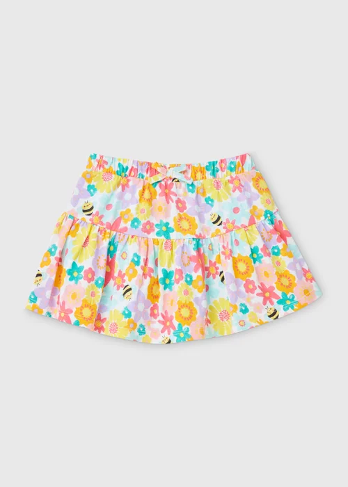 Girls Colourful Bee Print Skort (1-7yrs) - 1 to 1 half years Image 1