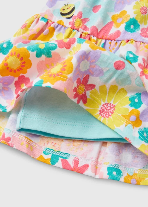 Girls Colourful Bee Print Skort (1-7yrs) - 1 to 1 half years Image 2