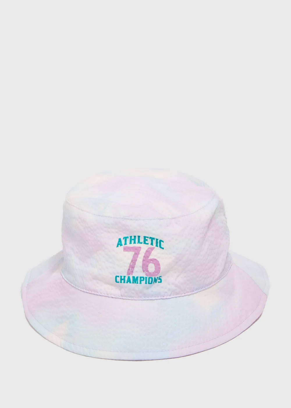 Girls Lilac Tie Dye Varsity Bucket Hat (7-13yrs) - Age 7-10 Years Image 1