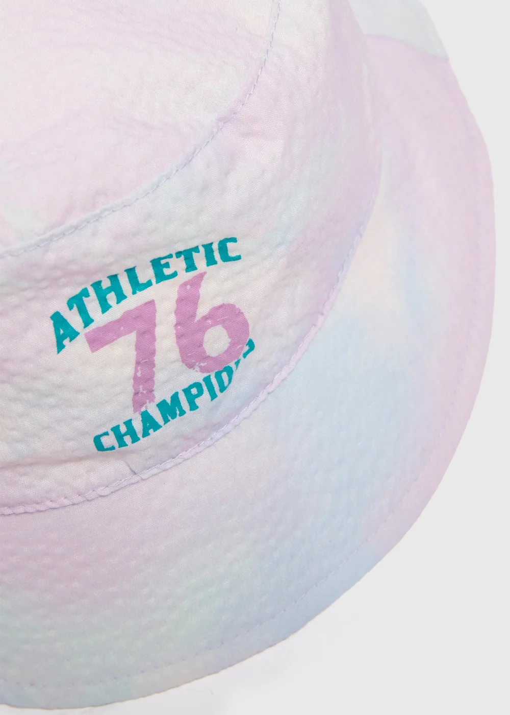 Girls Lilac Tie Dye Varsity Bucket Hat (7-13yrs) - Age 7-10 Years Image 2