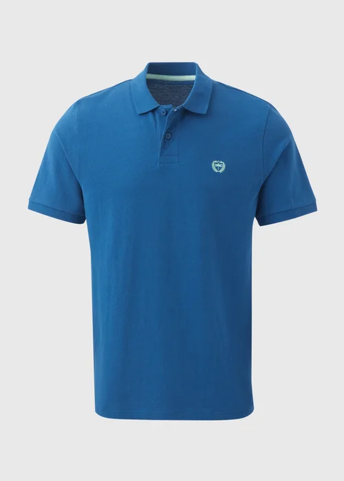 Dark Blue Solid Polo Shirt - S Image 5