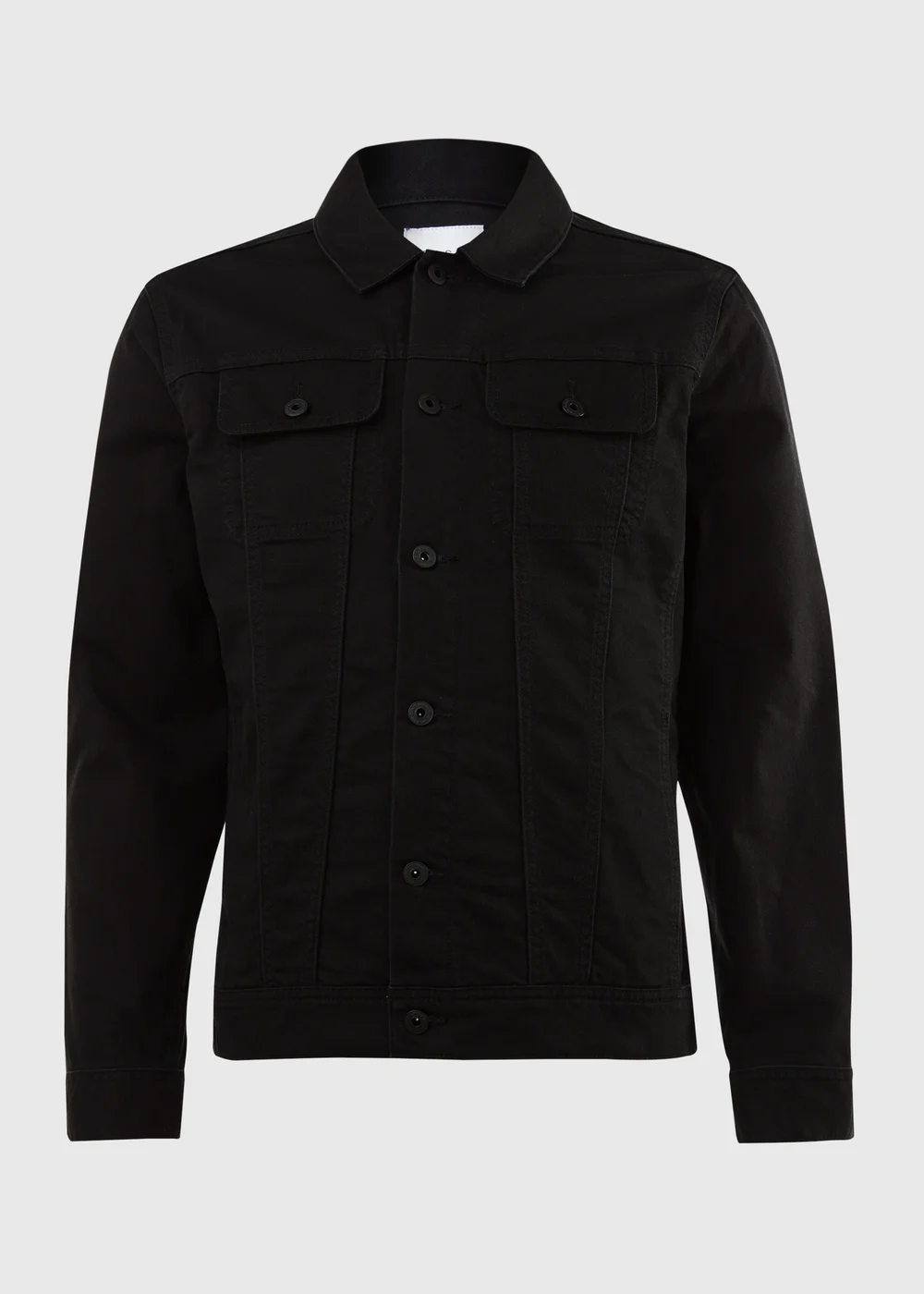 Black Denim Jacket - S Image 5