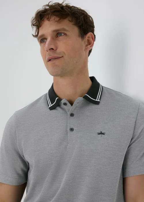 Grey Smart Polo Shirt - S Image 3