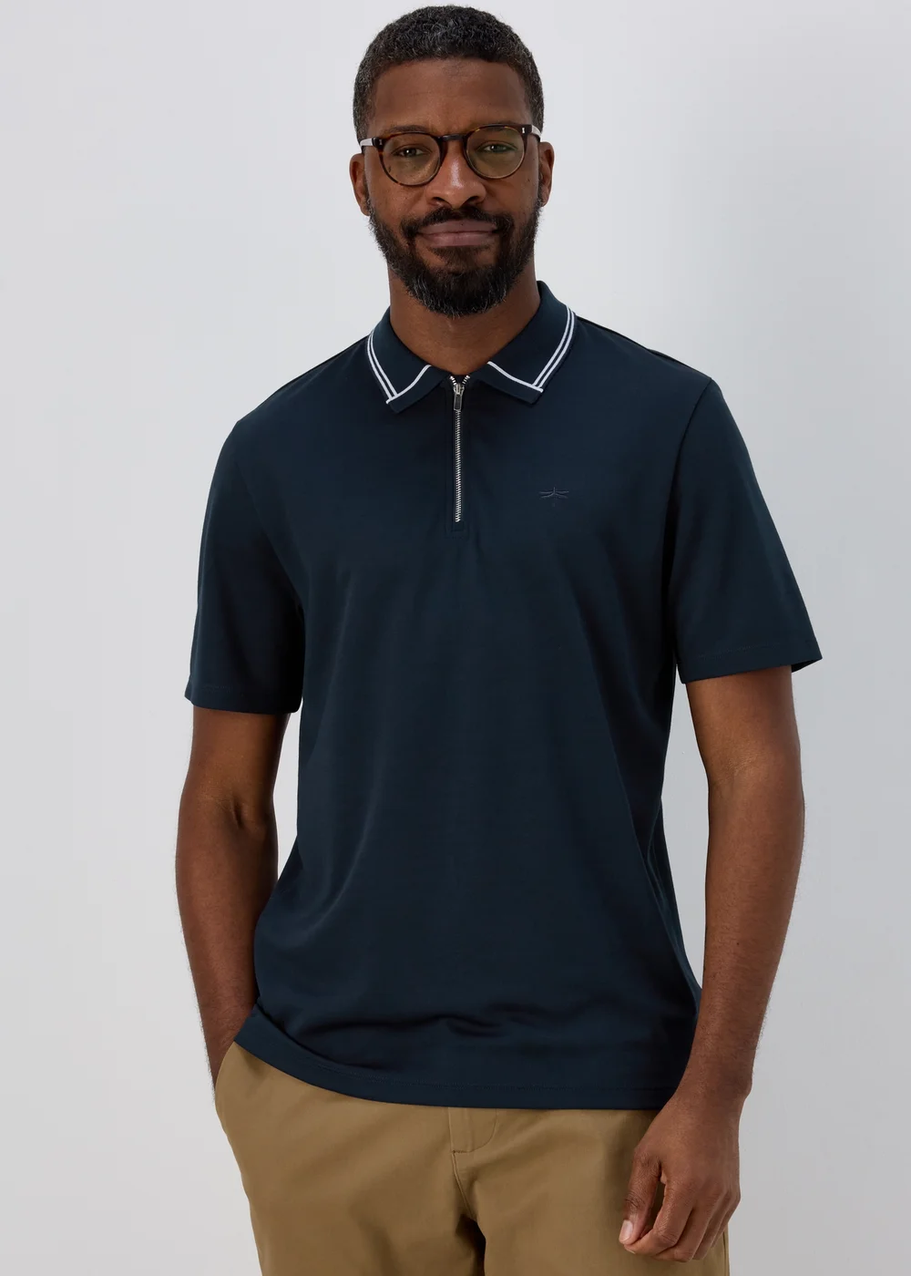 Navy Modal Polo - S Image 1