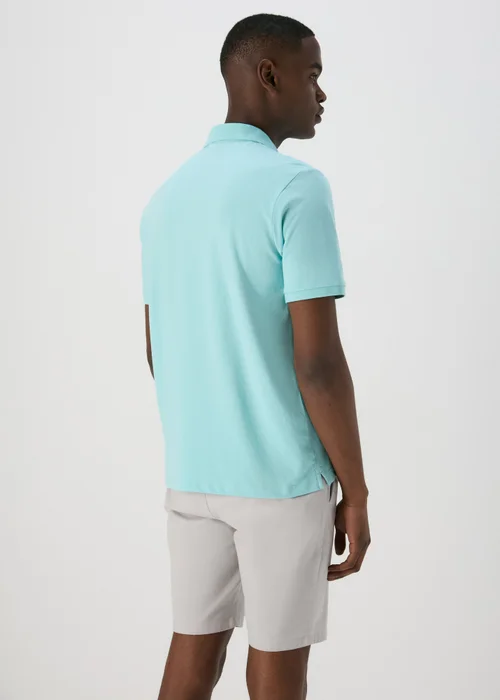 Pale Blue Solid Polo Shirt - S Image 2