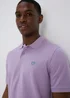 Lilac Solid Polo Shirt - S Image 3