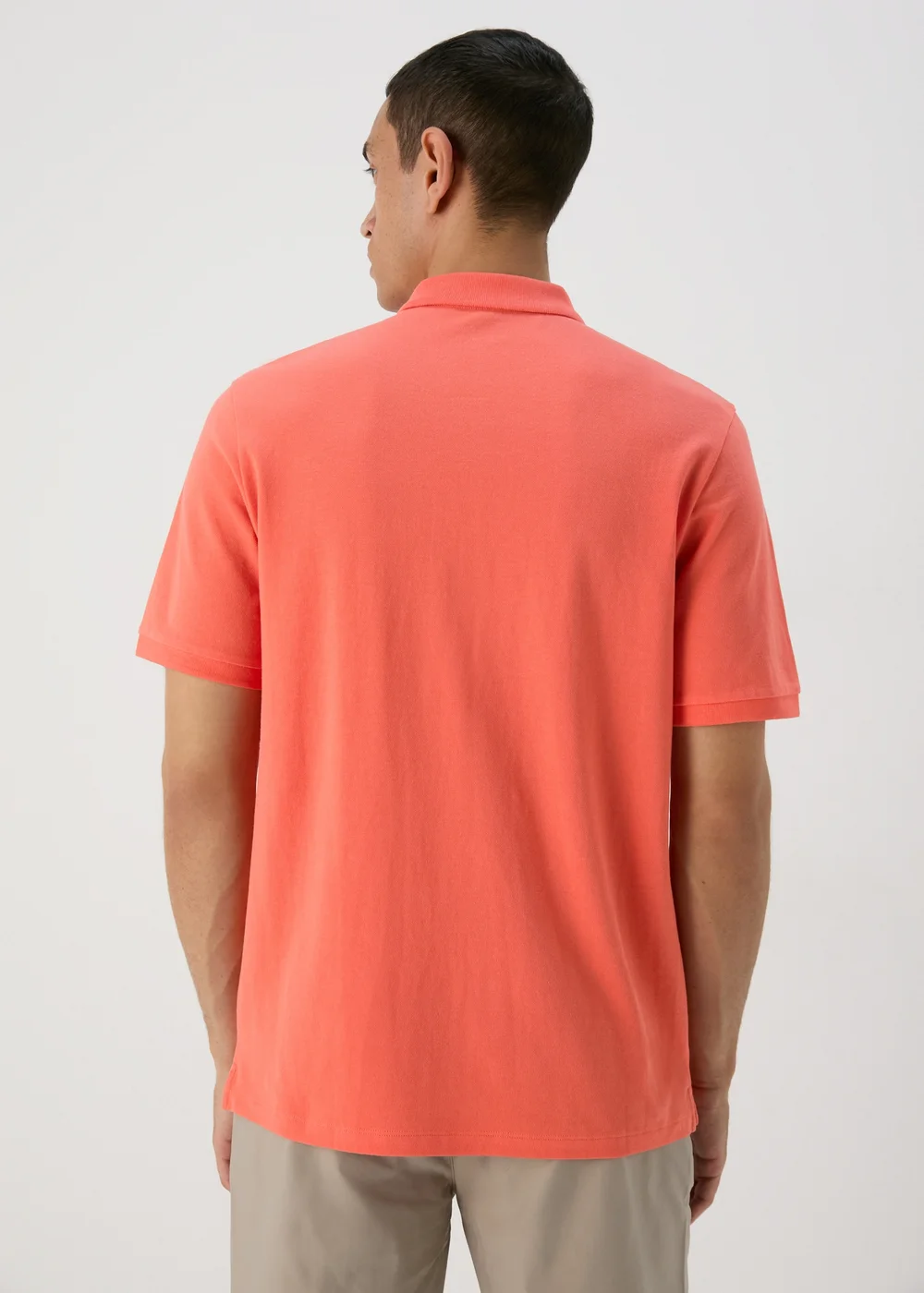 Coral Solid Polo Shirt - S Image 2