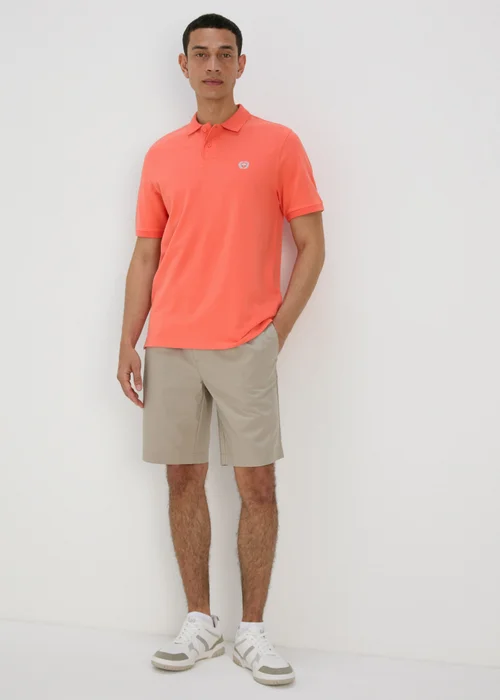 Coral Solid Polo Shirt - S Image 4