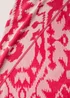 Pink Ikat Jacquard Beach Towel (80cm x 160cm) Image 2