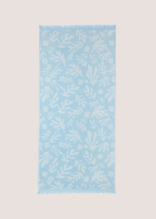 Blue Reef Jacquard Beach Towel (80cm x 160cm) Image 1