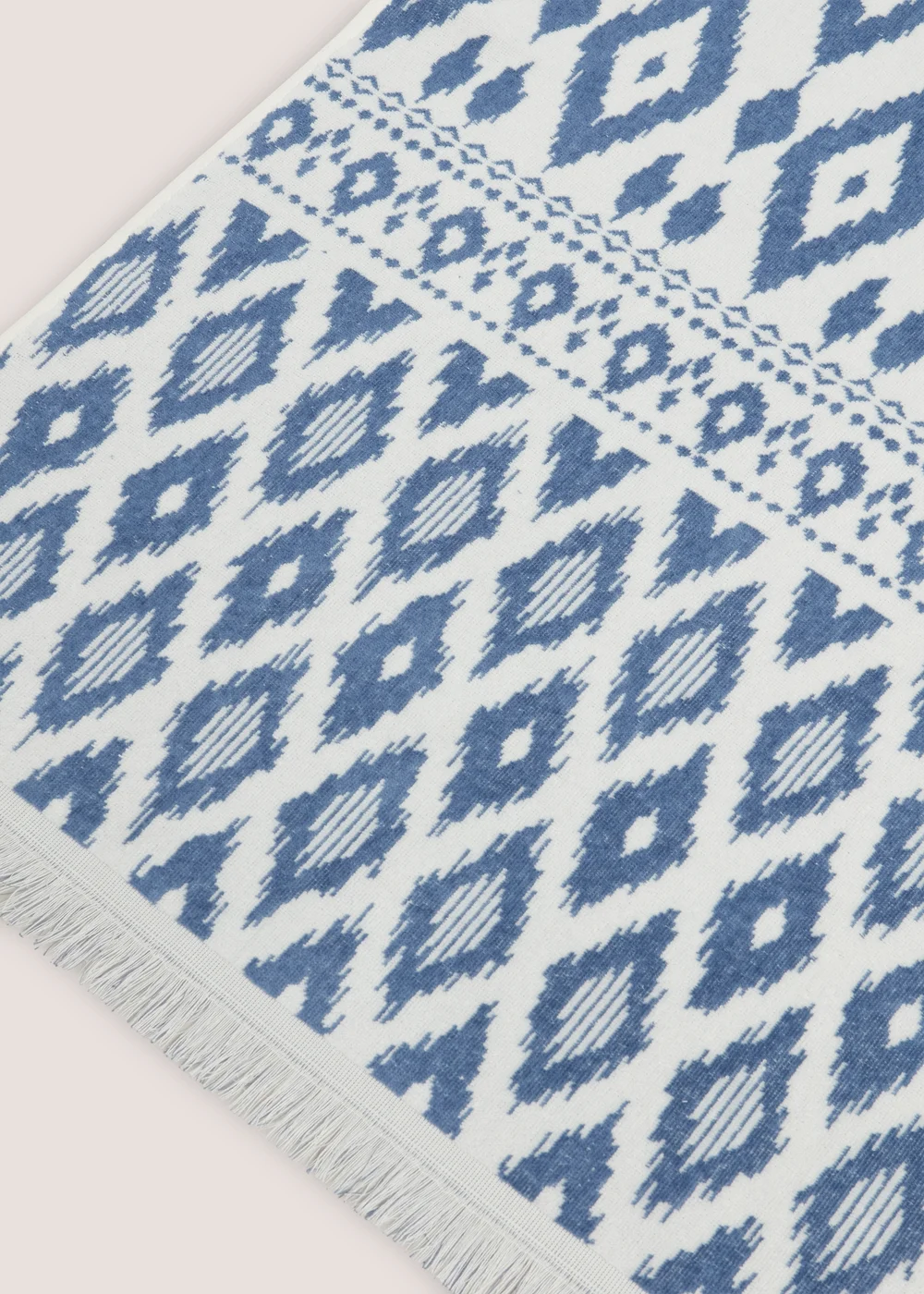 Indigo Multicolour Stripe Jacquard Beach Towel (80cm x 160cm) Image 2