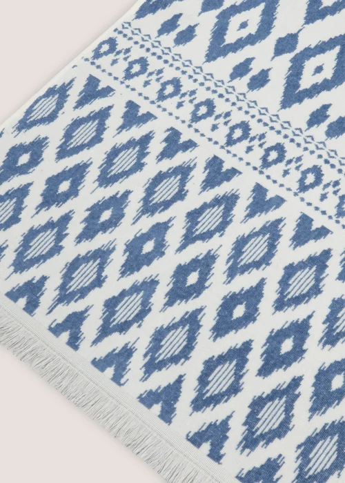 Indigo Multicolour Stripe Jacquard Beach Towel (80cm x 160cm) Image 2