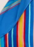 Adult Blue Rainbow Stripe Beach Towel (80cm x 160cm) Image 2