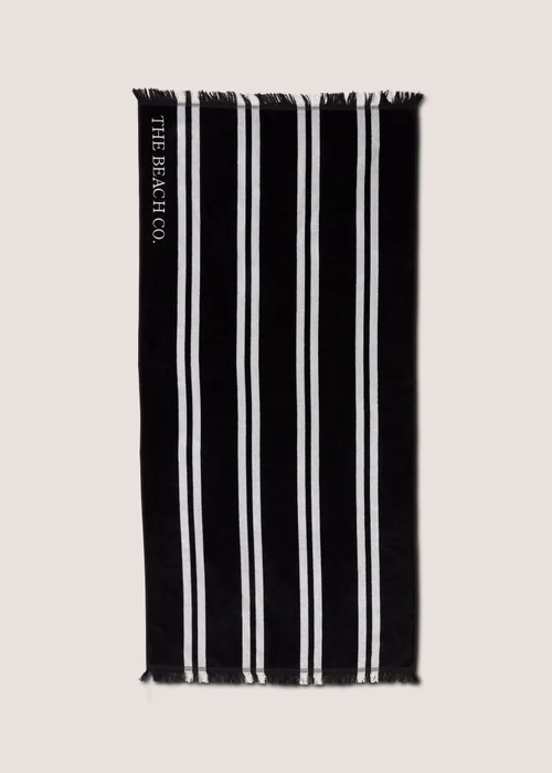 The Beach CO Black Beach Towel (80cm x 160cm) Image 1