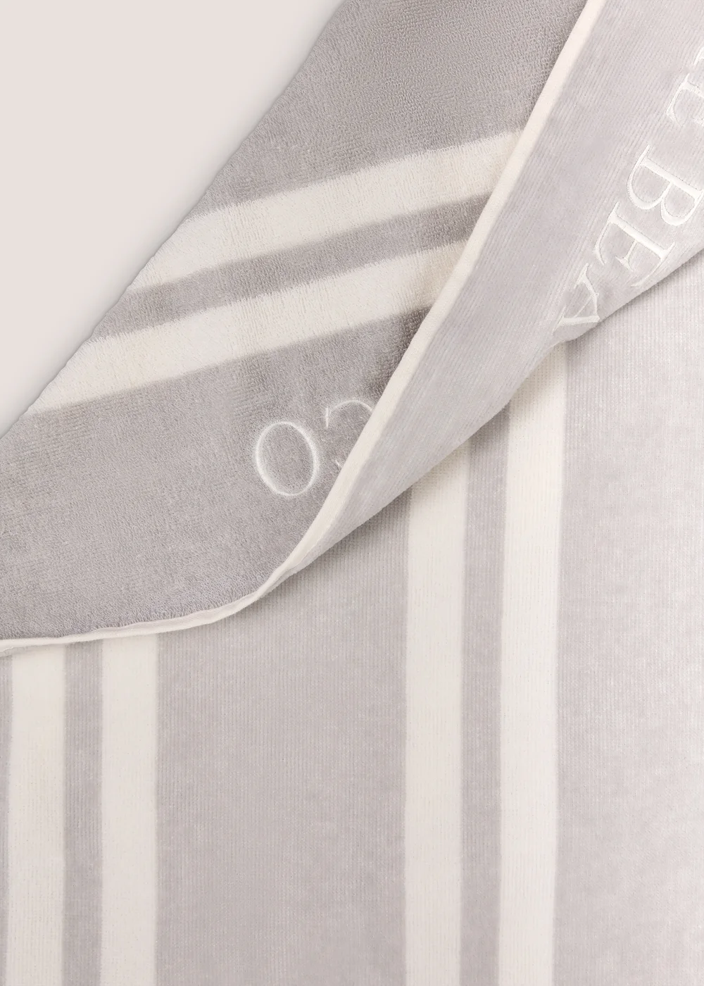 The Beach CO Grey Stripe Beach Towel ( 80cm x 160cm) Image 2