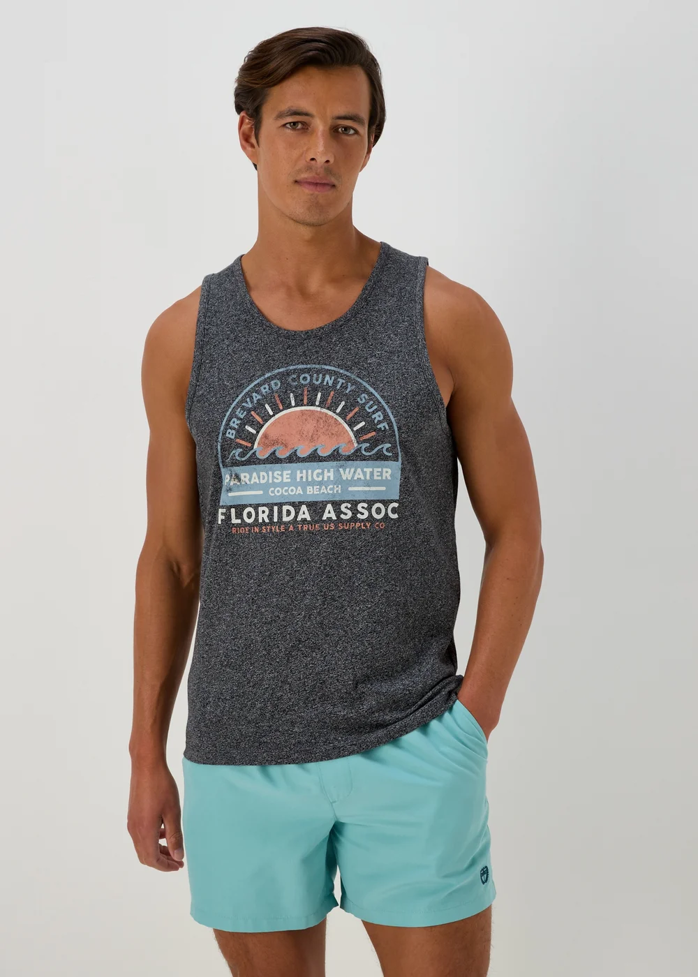 Charcoal Paradise Vest - Small Image 1