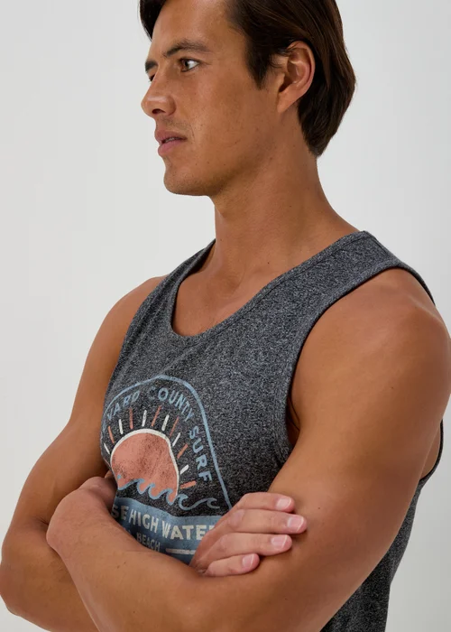 Charcoal Paradise Vest - Small Image 3