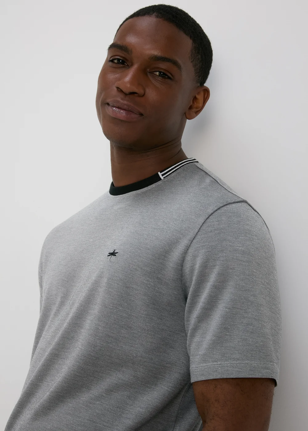 Grey Modal T-Shirt - Small Image 3