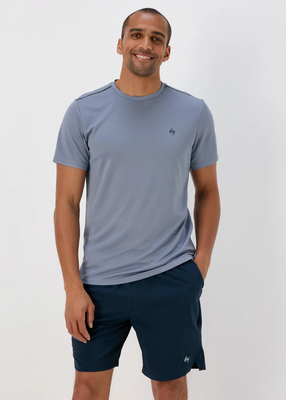 Rust Textured Pacifica Embroidered T-Shirt - Small Image 1