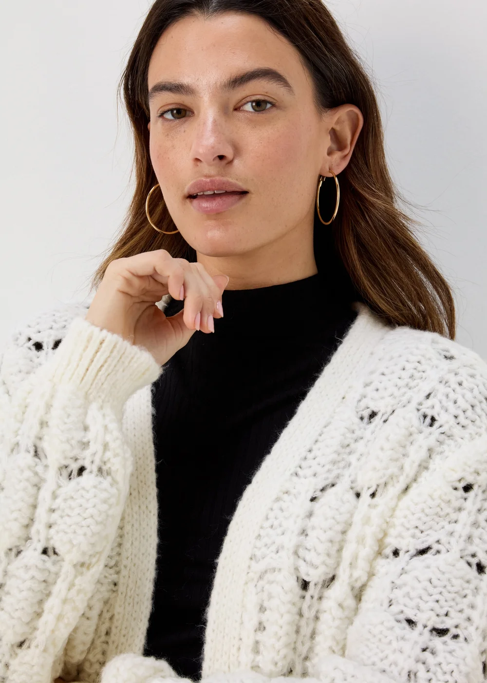 Cream Lofty Cardigan - XS Image 3