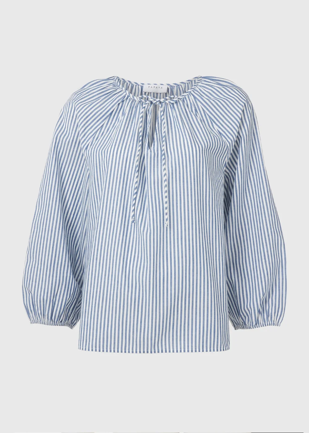 Blue Stripe Blouse Top - 8 Image 5