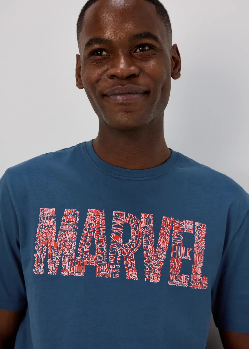 Marvel Blue Logo T-Shirt - S Image 3