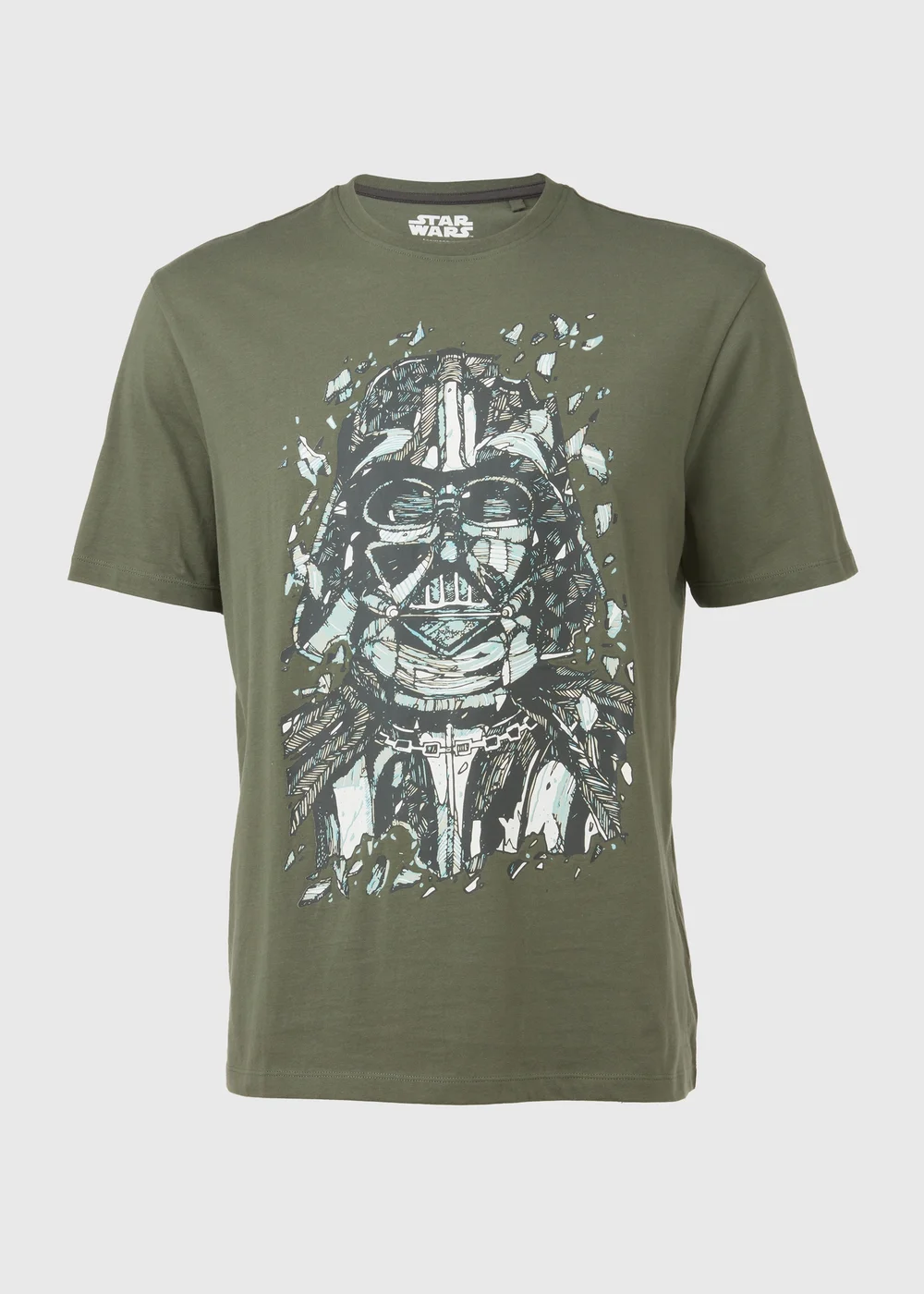 Green Stars Wars Fragment T-Shirt - Small Image 5