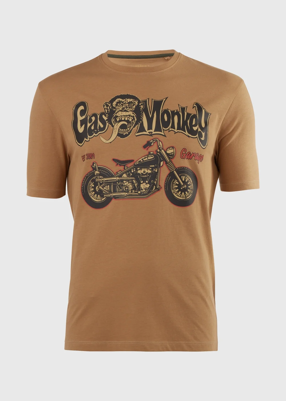 Mustard Gas Monkey Motor T-Shirt - Small Image 5