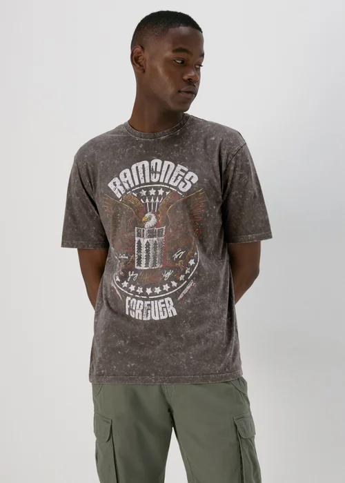 Charcoal Ramones T-Shirt - Small Image 1