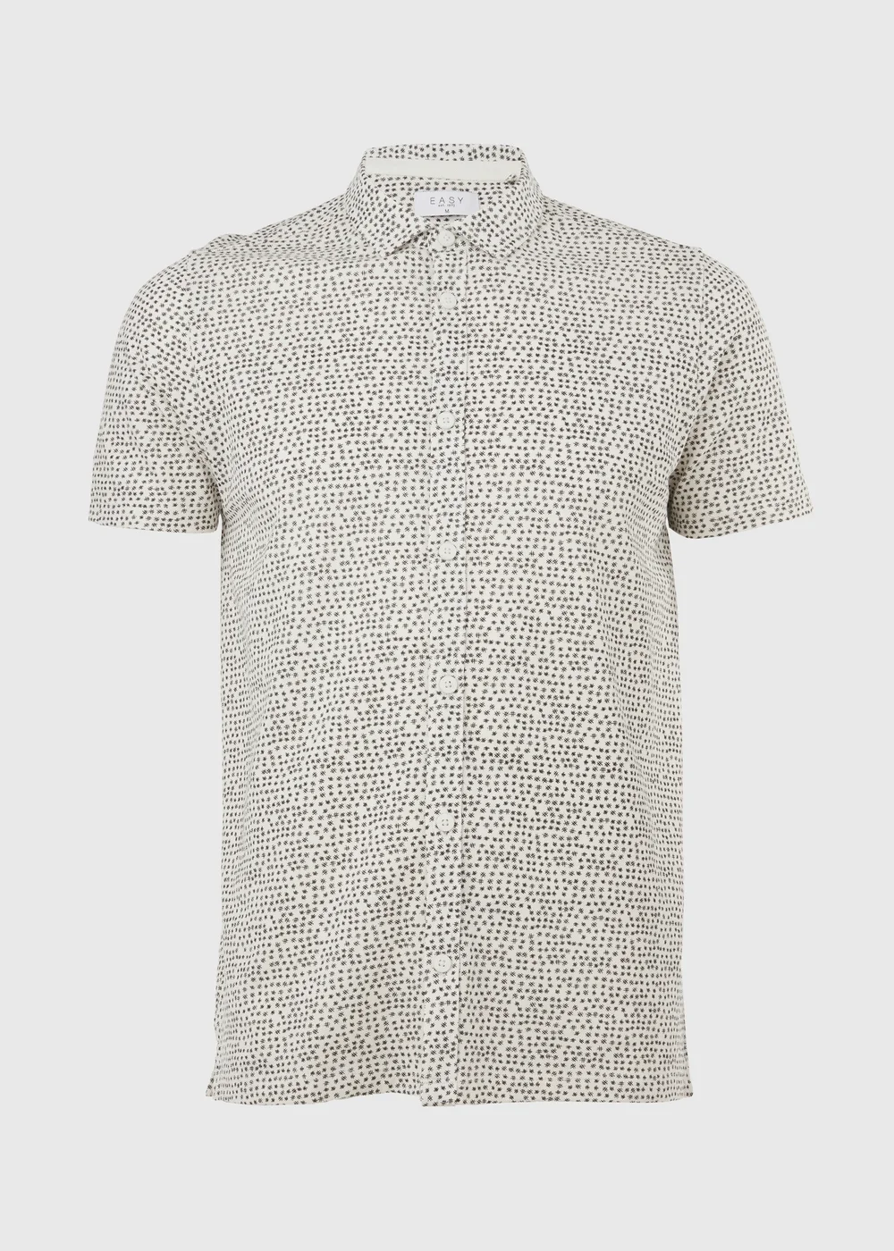 Ecru Cross Hatch Jersey Shirt - S Image 5